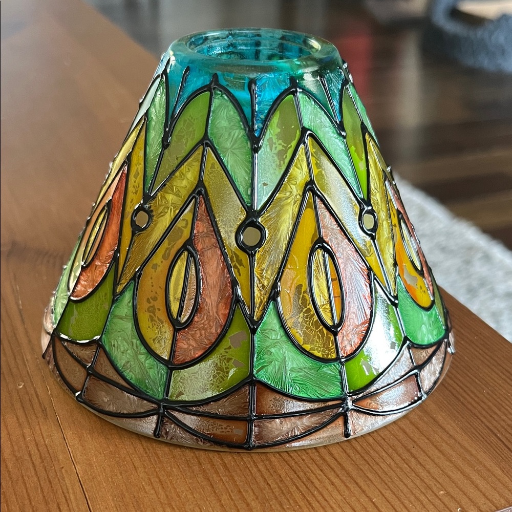 Tiffany Style Glass Art Lamp Shade - Multicolor